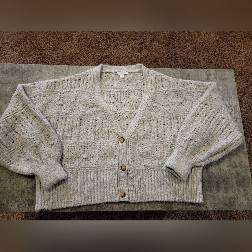 TOPSHOP stitchy cardigan Size 12 - Picture 5 of 8
